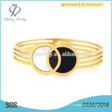 2015 Unique design fashion ladies gold stainless steel bracelet hot sale